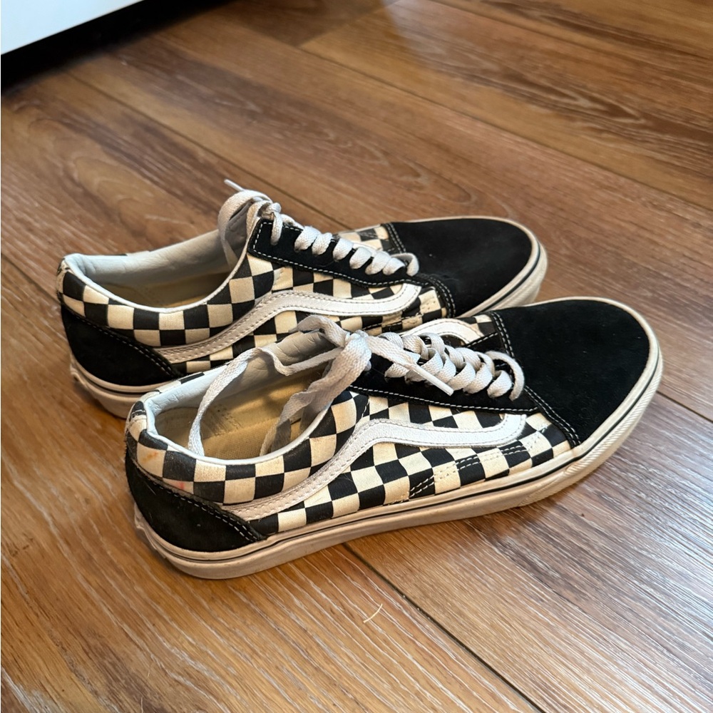 Vans Black and White Checkerboard Shoes